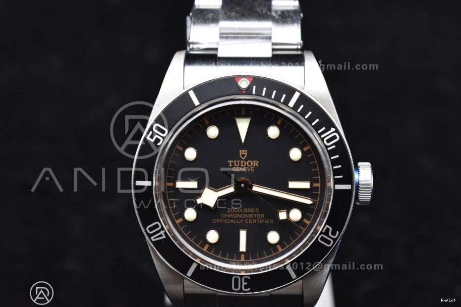 Black V5 A2824 SS Bay Bezel on 1:1 Black ZF Edition Heritage Best Bracelet 0520